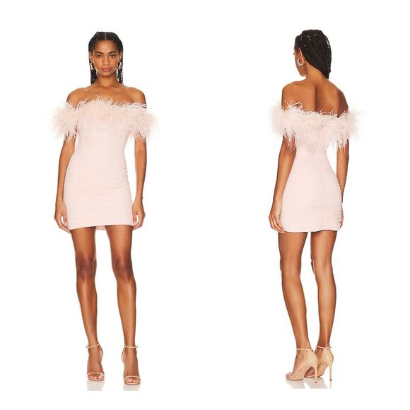 NWT SAU LEE Chelsea Dress in Blush Size US 2 $695 - Picture 1 of 11